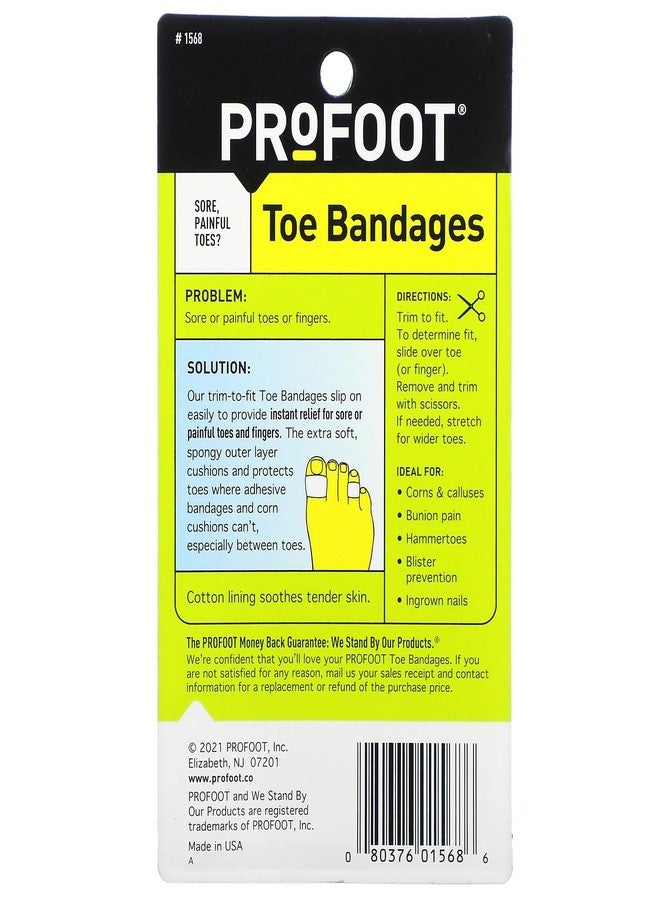 ProFoot Toe Bandages One Size 3 Each (Pack of 6) - Image 5